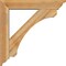 Ekena Millwork Legacy Traditional Rough Sawn Bracket w/ Offset Brace, Western Red Cedar, 6"W x 30"D x 30"H BKT0604X30X30LEC01RWR - alternate 3